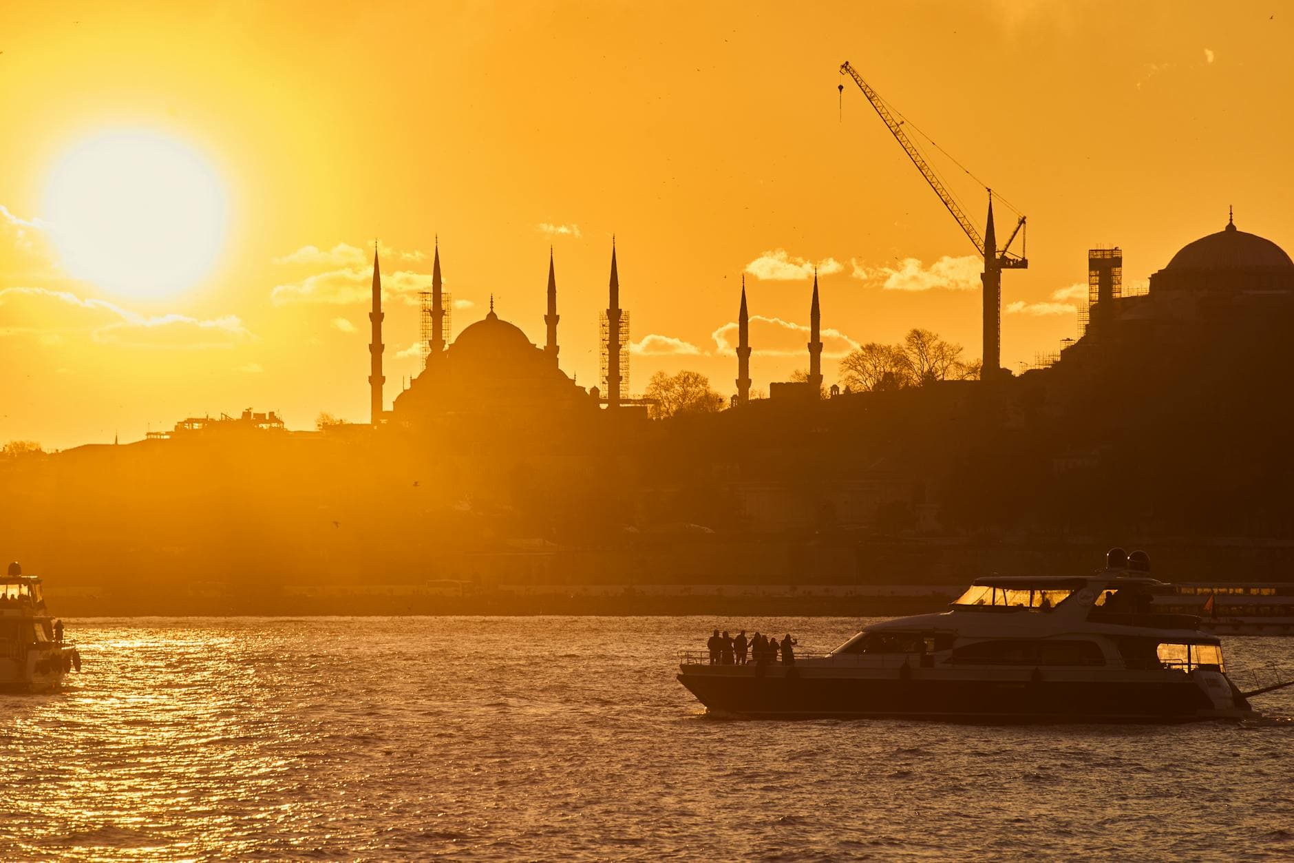 Istanbul skyline over the Bosphorus